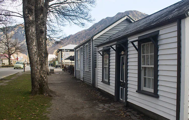 Historic houses in Arrowtown, New Zealand