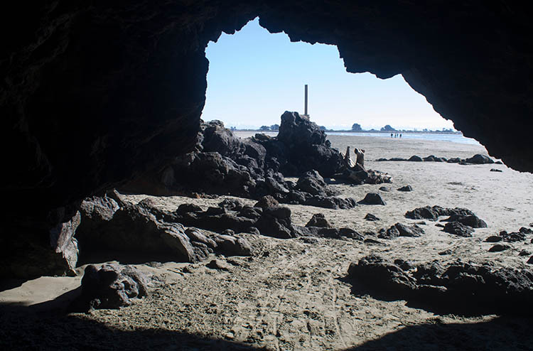 Cave Rock, Sumner Beach, Christchurch, New Zealand