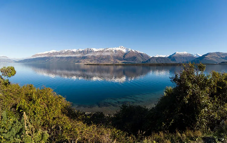 Queenstown to Glenorchy, New Zealand -- beautiful mountain views