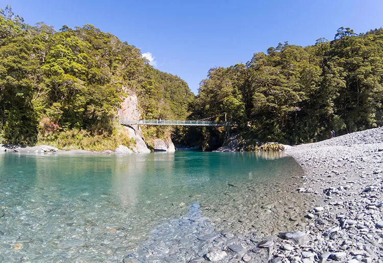 The Blue Pools near Wanaka, New Zealand