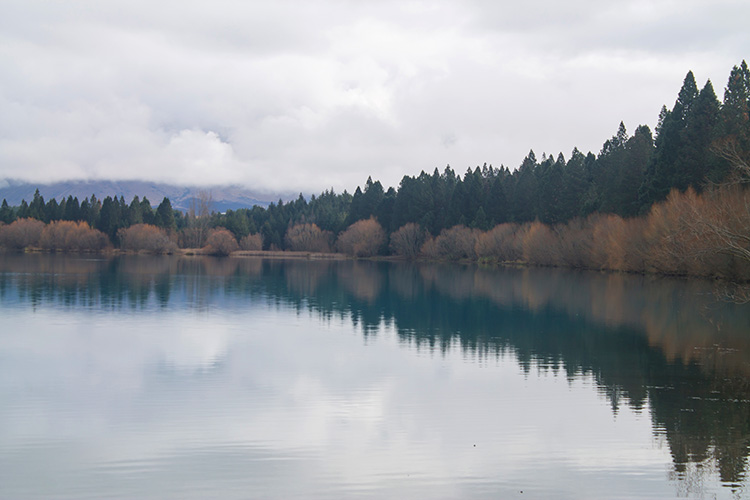 Winter at Lake Ruataniwha, Mackenzie Basin, New Zealand